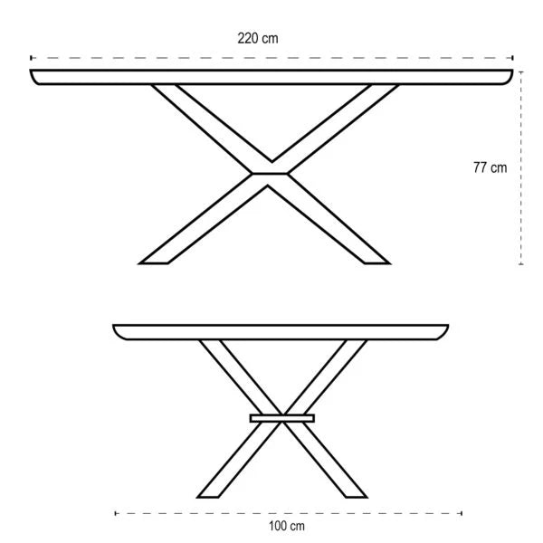 Mesa de comedor Carlota - Daaq Interiores